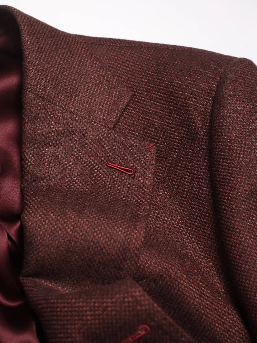 Burgundy Wool Blazer