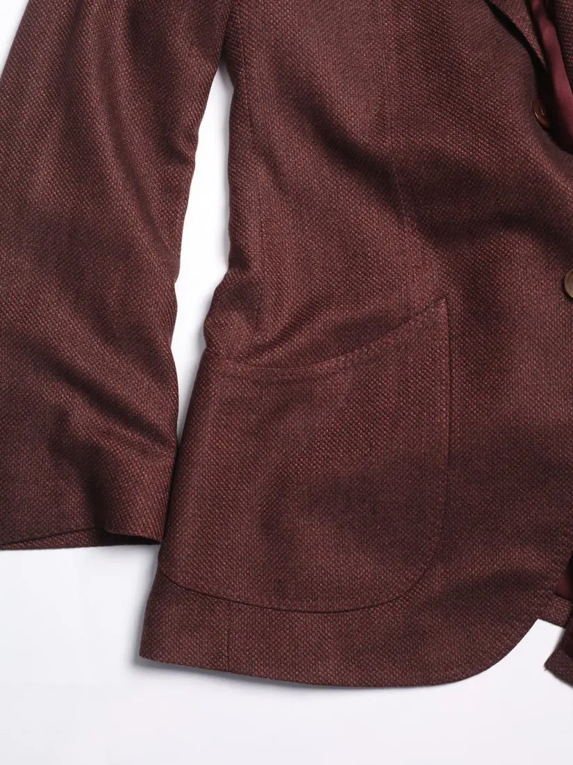 Burgundy Wool Blazer